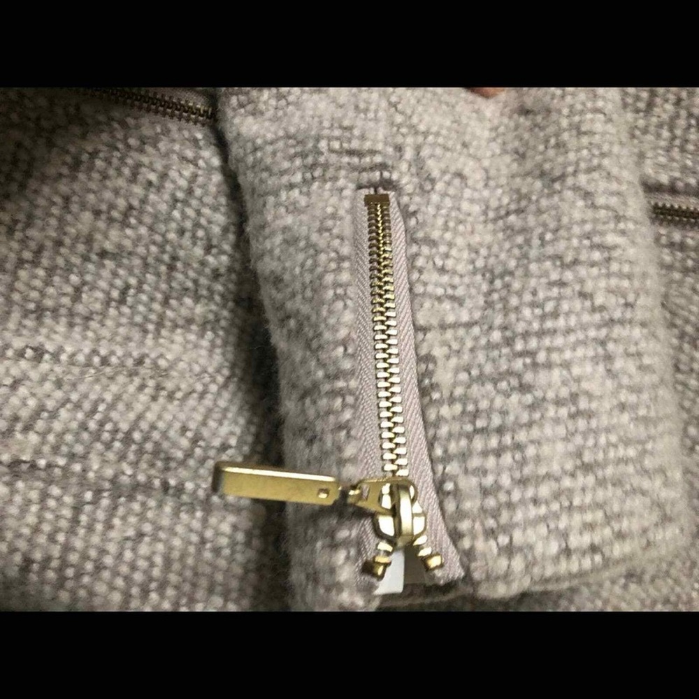 H&M light gray wool pea coat - Picture 7 of 9